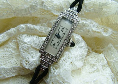 fig 2. Lady's 1930s Royce platinum and diamond watch