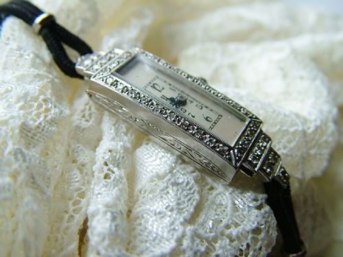 fig 1. Lady's 1930s Royce platinum and diamond watch