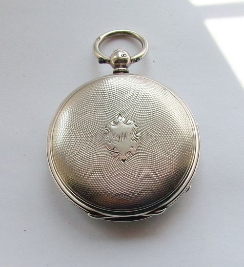 fig 2. Antique silver fusee fob watch, W S Mackay Dundee 1867