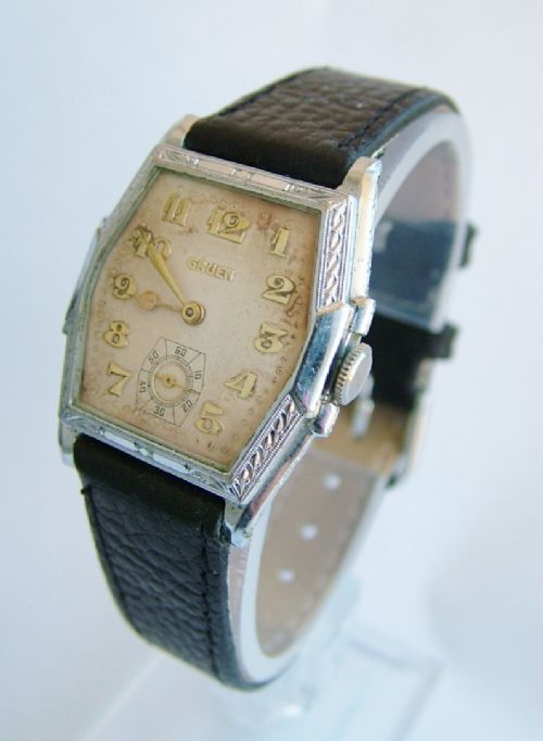 fig 1. 1930s Gruen Guild gents wrist watch