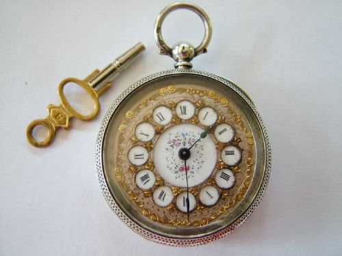 Lady's Antique Silver Fob / Pocket Watch