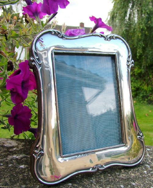 Antique Art Nouveau Silver Photo Frame, 1915