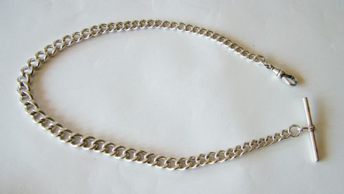 Silver Pocket Watch Chain Albert, 1892