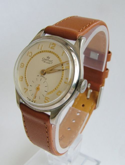 Gents 1950s Smiths De Luxe Wrist Watch