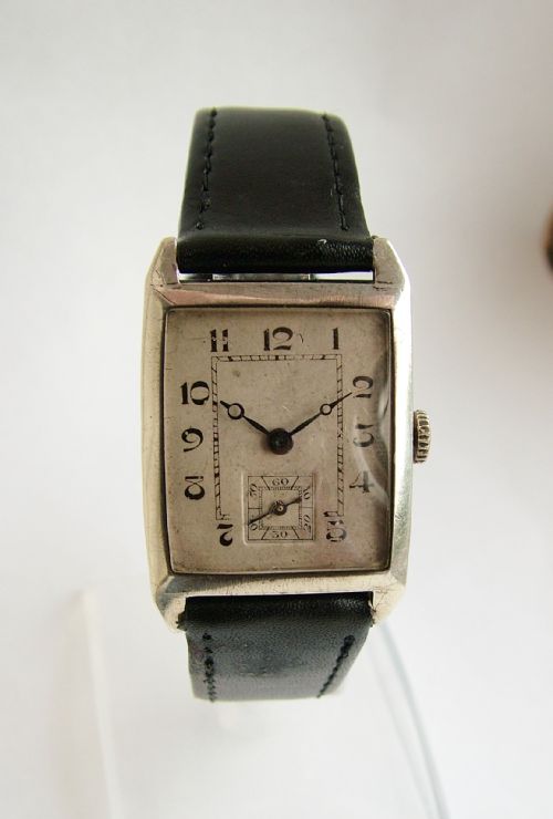 1924 Silver Art Deco Hand Winding Wrist Watch