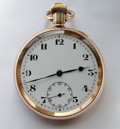Vintage 1920s Record Gold Plated Pocket Watch