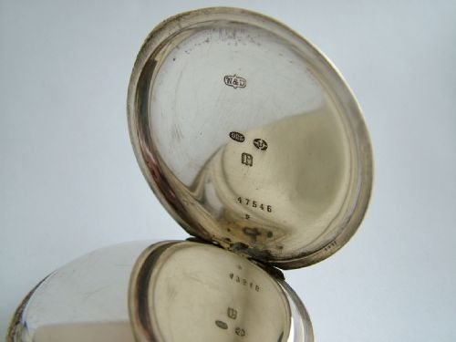 fig 2. Vintage Wilsdorf & Davis silver pocket watch, 1912