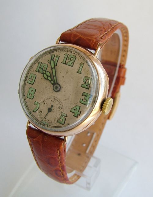 Lady's 1927 9ct Rose Gold Wrist Watch