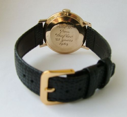 fig 2. Gents 1960s 9ct gold Smiths Astral wrist watch