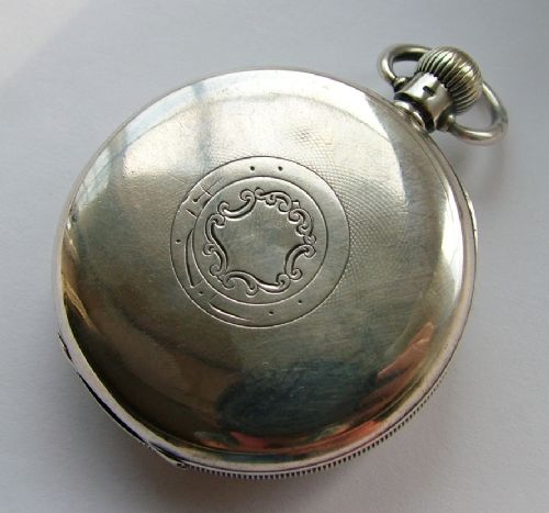 fig 1. English silver 1920s Prima Chummy pocket watch