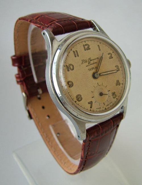 fig 1. 1950s J W Benson Tropical wrist watch