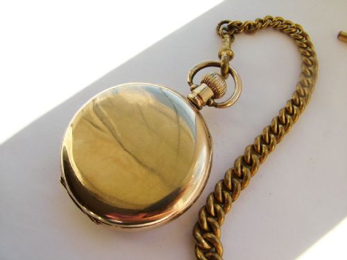 fig 2. Vintage 1920s Swiss pocket watch & chain