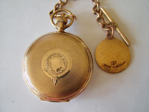 fig 2. Vintage 1926 Elgin pocket watch with chain