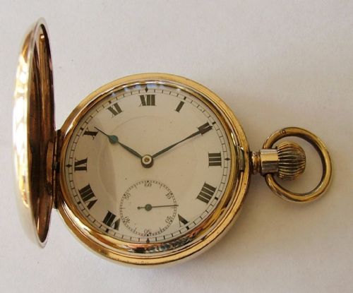 Vintage 1920s Record Full Hunter Pocket Watch