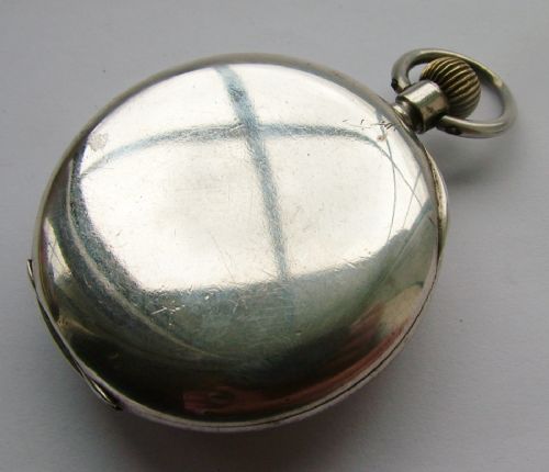 fig 1. 1919 Zenith silver pocket watch