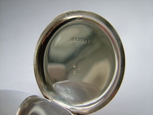 fig 3. 1919 Zenith silver pocket watch