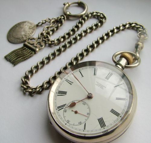 Antique 1910 Omega Pocket Watch & Chain