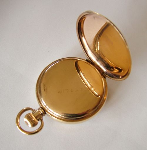 fig 2. Vintage 1920s Vertex gold plated pocket watch