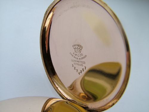 fig 2. 1920s full hunter pocket watch, Brockville