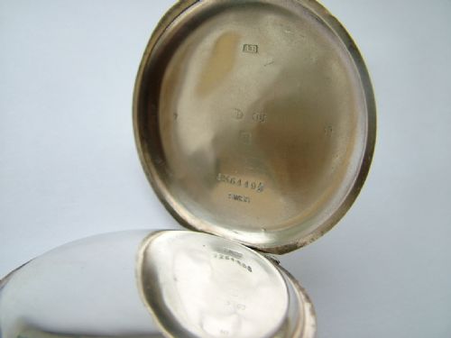 fig 2. Antique silver Longines pocket watch, 1916