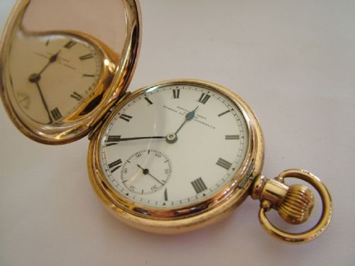 fig 1. Antique Kendal & Dent full hunter pocket watch