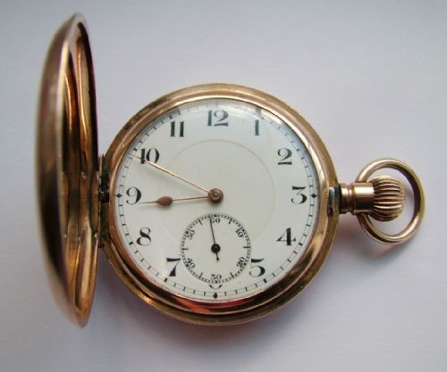 1920s Full Hunter Swiss Pocket Watch