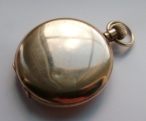 fig 1. 1920s full hunter Swiss pocket watch