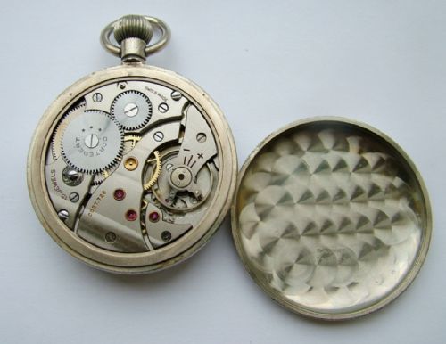 fig 2. Vintage 1940s Cortébert stem winding pocket watch