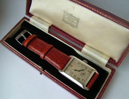 1926 Gents Silver Art Deco Wrist Watch