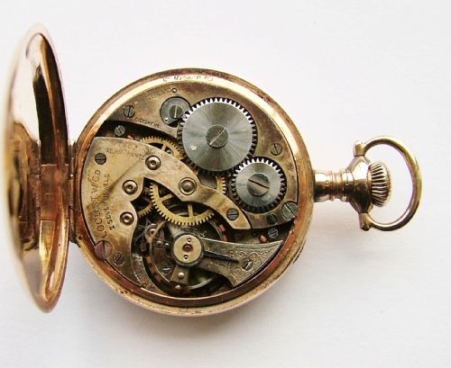 fig 2. Vintage 1920s Locust miniature pocket watch