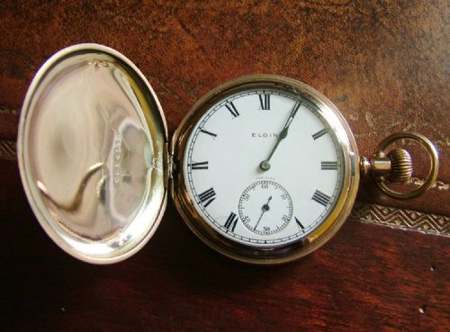 1924 Elgin Full Hunter Pocket Watch