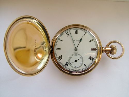 fig 1. 1924 Elgin full hunter pocket watch