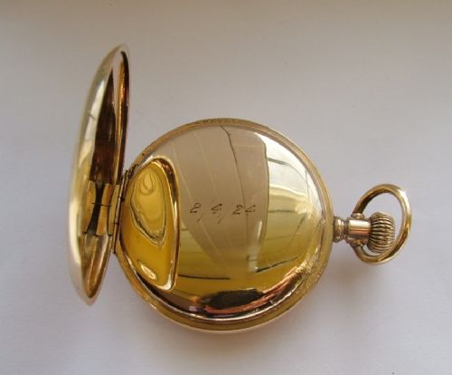 fig 2. 1924 Elgin full hunter pocket watch
