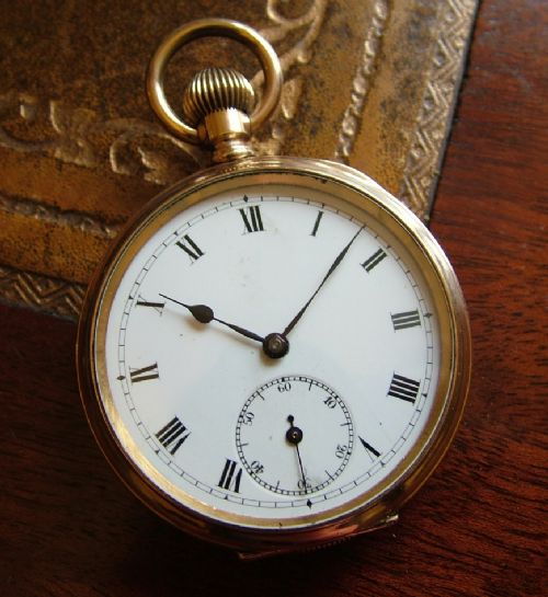 Vintage 1920s Gold Plated 'The Merit' Pocket Watch