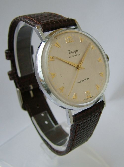 Gents 1950s Arugo Hand Winding Wrist Watch