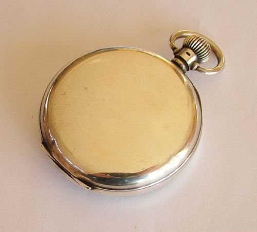 fig 1. Vintage 1951 silver Swiss pocket watch