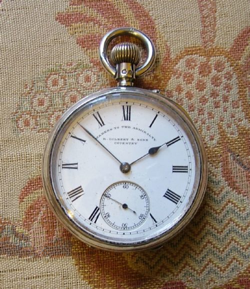 Antique 1900 Silver R.gilbert & Sons, Coventry Pocket Watch