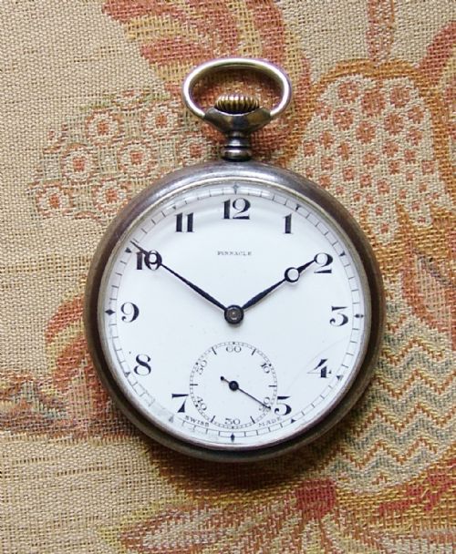 Vintage 1920s Pinnacle Stem-winding Pocket Watch