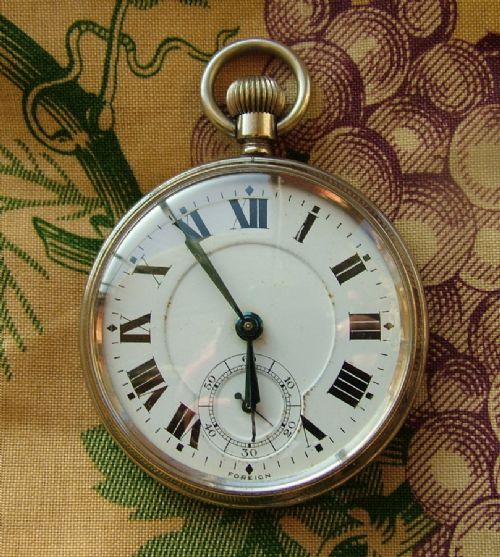 Vintage 1930s Stem-winding Pocket Watch