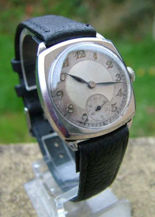 fig 1. 1930s Roc lever hand winding wrist watch