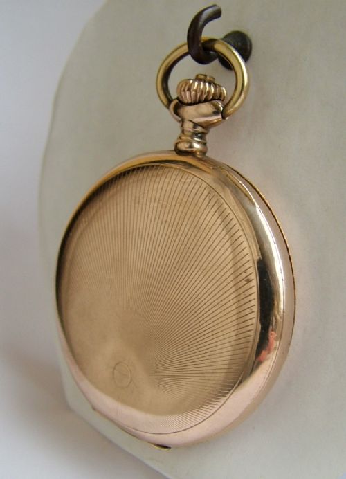 fig 1. Antique G Thommen Revue full hunter pocket watch