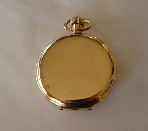 fig 1. Vintage 1920s Swiss 10k gold filled pocket watch