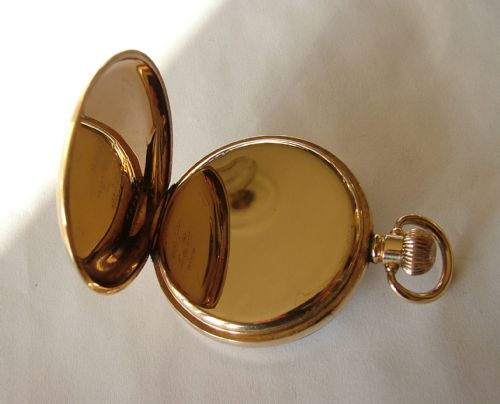 fig 2. Vintage 1920s Swiss 10k gold filled pocket watch