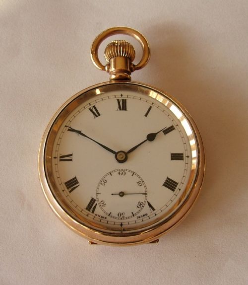 Vintage 1920s Ingomar Gold Plated Pocket Watch