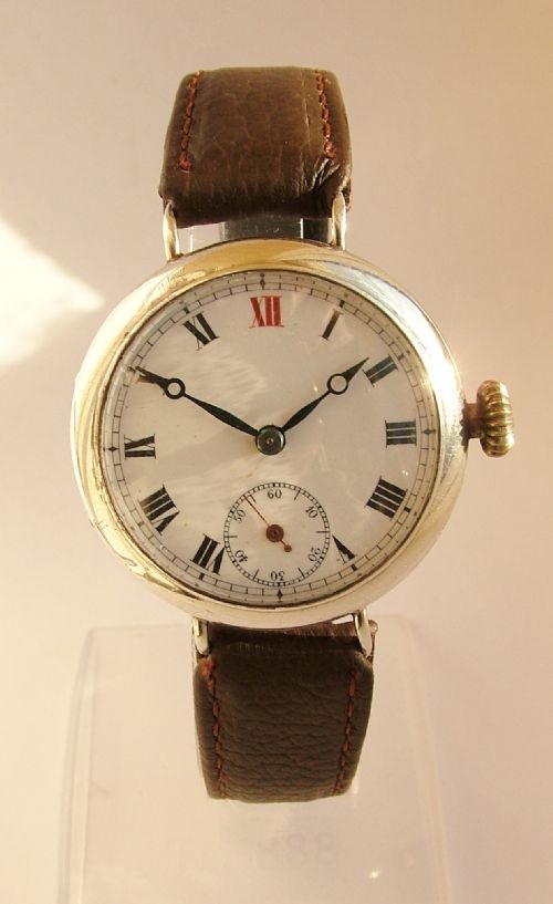 fig 2. Gents silver trench watch, WW1, 1914