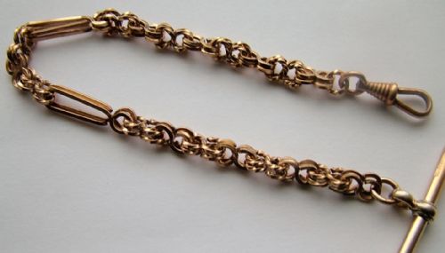 Vintage Rolled Gold Pocket Watch Chain