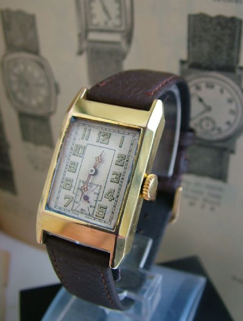 Gents 1930s Art Deco Wrist Watch