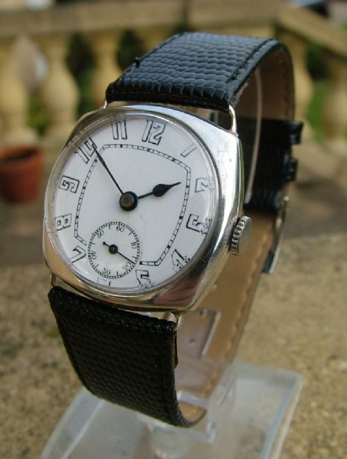 fig 1. Gents 1932 silver Rotary wrist watch