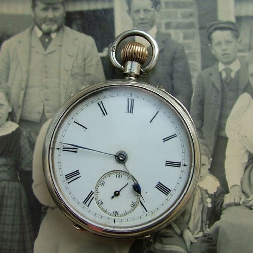 Antique English 3/4 Plate Miniature Pocket Watch