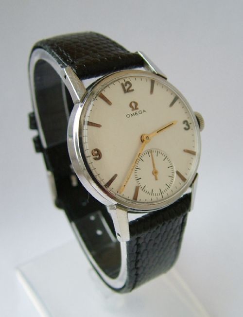 fig 1. Gents 1961 Omega presentation wrist watch